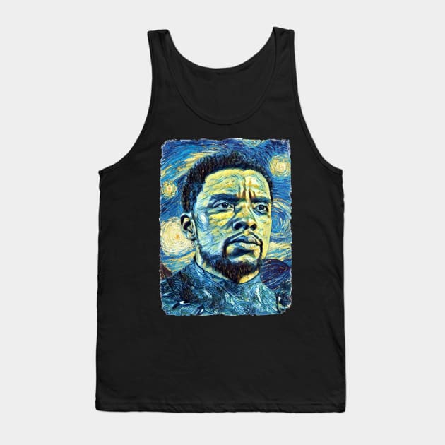 Chadwick boseman Van Gogh Style Tank Top by todos